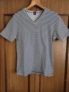 TAKEO KIKUCHI ボーダー柄 Vネック 半袖Tシャツのサムネイル