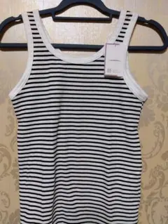 大変お買い得☆ストライプ タンクトップ Lサイズ#-✡