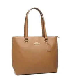 【COACH】 バッグ トートバッグ ベージュレザー レディース　コーチ