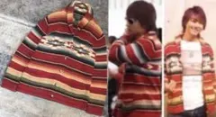 最高のグラデーションボーダー&ネイティブ柄 ラルフローレン ニット カーディガン