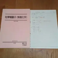 駿台　化学特講II（無機化学）2023年版　景安聖士