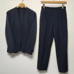 グリーンレーベルリラクシング　レディース　パンツスーツ　セットアップ　濃紺