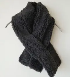 週末SALE‼️レディース ダークグレー ボアマフラー