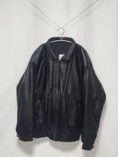 レザー ボンバージャケット Lサイズ 黒