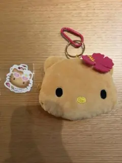 Sweet８月号　特別付録　日焼キティぬいぐるみポーチチャーム　ステッカー3枚