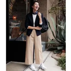 新品未使用ユナイテッドアローズ ネイビー ノーカラージャケット サイズ36