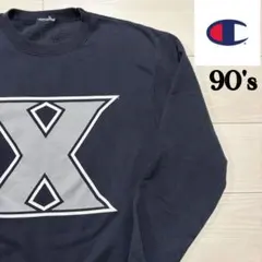 90s champion スウェット　トレーナー　紺　古着　チャンピオン