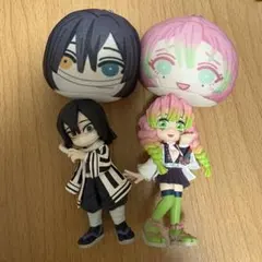 鬼滅の刃 パルバース 甘露寺蜜璃 伊黒小芭内 フィギュア おまんじゅう セット