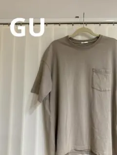 GUジーユーメンズ スーパービッグTシャツ　ベージュ　L