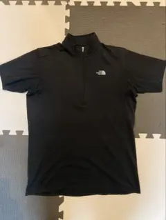 THE NORTH FACE ブラック ハーフジップ ポロシャツ