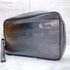 ✨綺麗✨BALLY バリー　クラッチバッグ　セカンドバッグ　レザー　ブラック