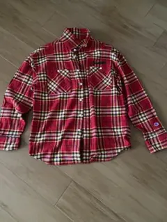 Champion チェック柄ネルシャツ L