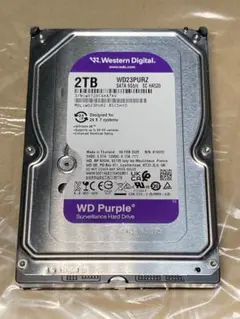 ウェスタンデジタル 2TB パープル 2025年製