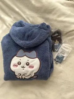 ハチワレ GUコラボ マシュマロフィールラウンジパーカ　ソックス2点