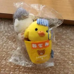 キイロイトリ　おでんカップぶらさげぬいぐるみ