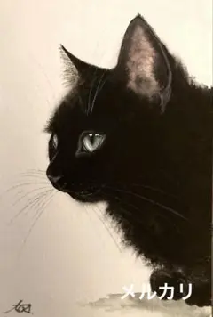 猫　水彩画　原画
