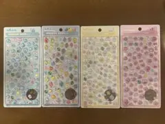 【正規品】ボンボンドロップシール しずくちゃん ミニ コンプ 4枚セット