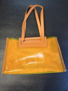 Salvatore Ferragamo クリアトートバッグ オレンジのサムネイル