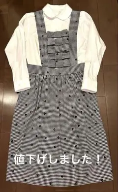 コムデギャルソンガール チェック柄ジャンパースカート2025AW 新品未着用