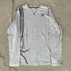 あ*読様 adidas 長袖Tシャツ　ロンTee
