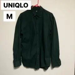 UNIQLO ダークグリーン 長袖シャツ M