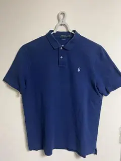 POLO RALPH LAUREN ポロシャツ ネイビー 刺繍ロゴ XL