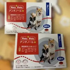 【新品未開封】犬用 アンチノール プラス 60錠×2箱 お得な2箱セット リニューアル アンチノール プラス 犬用 60粒×2箱