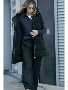 ★タグ付き★ZARA ZW collection ロング ダウンベスト ZARA - ZARAロングダウンベストの通販 by ちーちゃん's shop