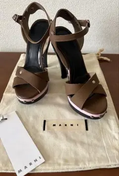 MARNI 赤茶 サンダル 箱付き　41 MARNI 赤茶 サンダル 箱付き 41 - メルカリ