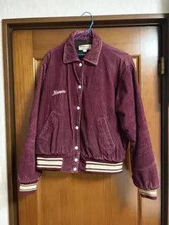 美品】50s STYLE ゼブラ柄 コーデュロイジャケット バーガンディ