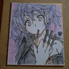 手書きイラスト色紙タイプ