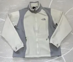 【L】THE NORTH FACE フリースジャケット　フルジップ　ホワイト