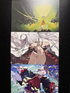 超かぐや姫！ 入場者特典 イラストポストカード 3点セット 歌ってみた