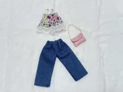 リカちゃん 洋服 デニムパンツ　3点セット ハンドメイド☆22センチドール