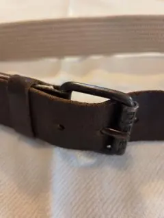 【値下げ】【中古】ディーゼルキッズ　レザー+キャンバスベルト　サイズIV