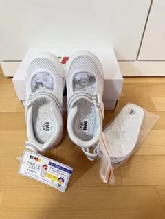 値下げ　IFME メッシュシューズ ホワイト 17.0cm