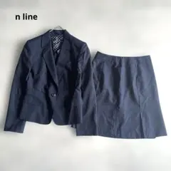 n♡line by nozomi ネイビー ストライプ スーツ セット