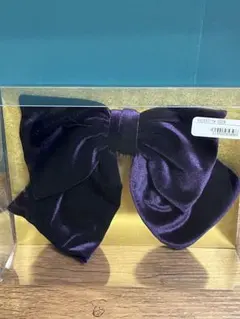 【木さま専用】紫色ベルベットリボンヘアアクセサリー　卒業式　入学式　袴　成人式