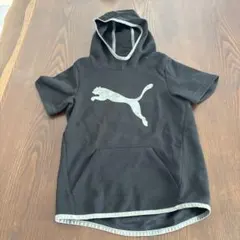 Puma フード付きショートスリーブパーカー UK 5-6Y ブラック