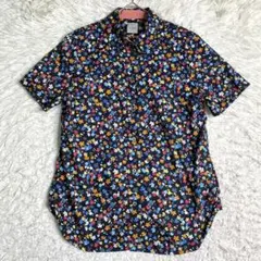 LEONARD SPORT XL ボタニカル 花柄 フルーツ 半袖シャツ 紺 - メルカリ