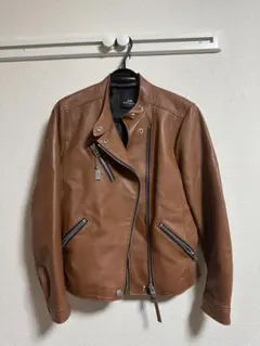 ☆未使用　美品COACH 本革ジャケット　S〜M サイズ Magine 革ジャン ライダース LAMB LEATHER COACH JKT:ラムレザー