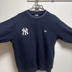 New Era NYロゴ 薄手スウェット Lサイズ ネイビーのサムネイル