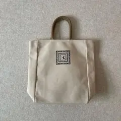 KINOKUNIYAロゴ付ベージュキャンバス地トート横27cm X縦34cm