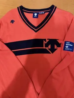 DESCENTE ゴルフ セーター Lサイズ オレンジ