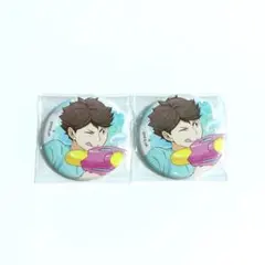 ハイキュー　及川徹　岩泉一　水遊び　缶バッジ ハイキュー 及川徹 岩泉一 水遊び 缶バッジ 及川徹 65mm缶バッジ