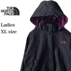 t*o様 ノースフェイス マウンテンパーカー レディース XL 刺繍ロゴ ハイベ