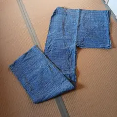 青色と白のストライプ 浴衣 フリーサイズ