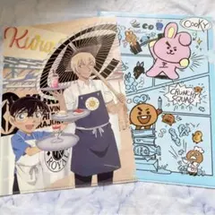 くら寿司 クリアファイル 名探偵コナン BT21 2枚セット