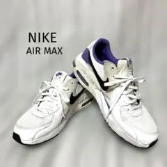 美品NIKE【ナイキエアーマックス】ホワイトパープル26.5cmメンズスニーカー