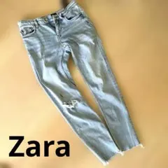 SALE❗️ZARA ダメージ加工 デニムパンツ EUR34 24